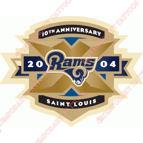 St. Louis Rams Customize Temporary Tattoos Stickers NO.768